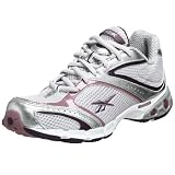 Reebok Womens Luna HexRide Running Shoe,Steel/White/Purple,8.5 M US
