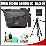 Acme Made Union Kit Messenger Bag Case (Black) with Tripod + Accessory Kit