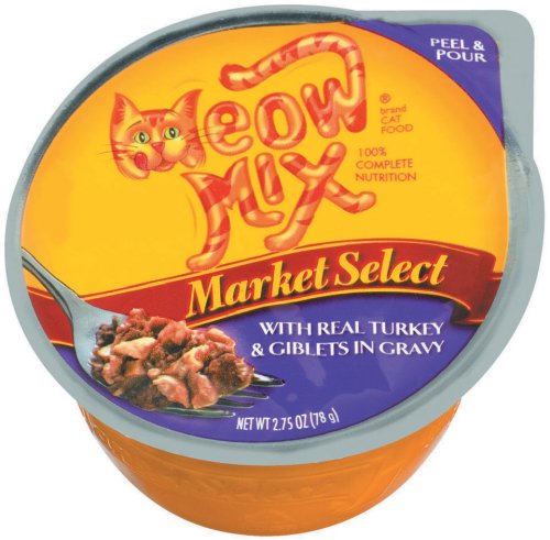 Meow Mix Market Select Real Turkey & Giblets, 2.75-Ounce Units (Pack of 24)