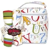 Trend Lab Dr Seuss ABC Bottle Bag and Burp Cloth Set
