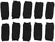 uxcell 10PCS Black Sports Elastic Finger Sleeve Protector