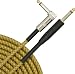 Musician's Gear Tweed Right Angle Instrument Cable Red 10 Feet