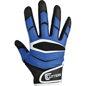 Cutters Gloves C-TACK Revolution Football Gloves (Royal, Medium)