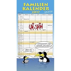 Familienkalender 2017: Wandkalender