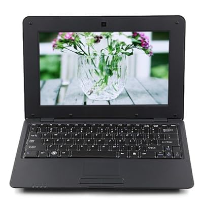 MTL1008 Notebook 1GB DDR3 4GB VIA WM8880 CPU 10 Inch Android 4.2 HD Screen Black by Unknown by Generic