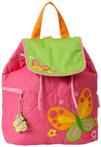 Stephen Joseph Little Girls'  Quilted Backpack, Butterfly, One Size