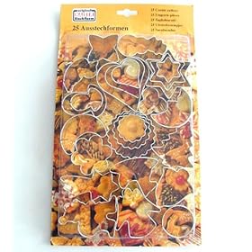 Kaiser 612911 Stampini per biscotti 25 pezzi assortiti