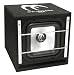 Crunch Bassreflex Gehäusesubwoofer, BlackMaxx Serie, 30cm Square Chassis, 300W, 4 Ohm, 38x38x46/36cm
