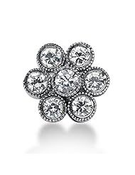 1.50 ctw Diamond fancy flower bezel Pendant With Chain 14k Gold,p