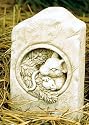 Berry MOUSE Cast STONE Sculpture STATUE Outdoor GARDEN Decor