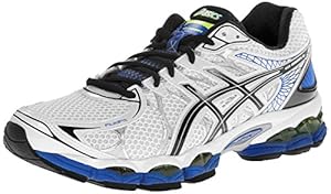 ASICS Men's Gel-Nimbus 16 Running Shoe,White/Black/Royal,10.5 M US