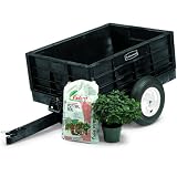 Rubbermaid FG566261 Heavy-Duty Structural Foam Tractor Cart, 750 lbs Capacity, 60 Length, 39.25 Width, 25 Height, Black