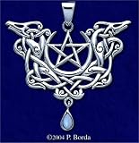 Dragon Pentacle with Rainbow Moonstone