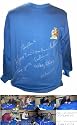 Manchester United 1968 European Cup Football shirt signed by 9 of the winning team with proof.