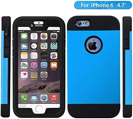 iphone 6 case, Aceguarder TECH [Change back series] full protection shockproof and dustproof scratch, iphone 6/6 plus a variety of colors can be replaced. (Iphone 6, Blue)