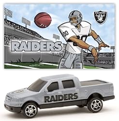 Oakland Raiders 2007 Upper Deck Collectibles NFL Ford F-150 Pickup Truck with Sticker