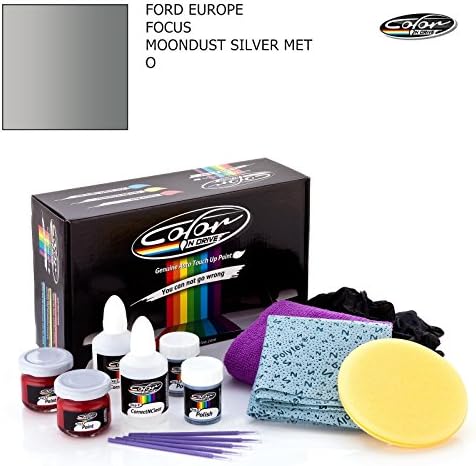 FORD EUROPE FOCUS / MOONDUST SILVER MET - O / COLOR N DRIVE TOUCH UP PAINT SYSTEM FOR PAINT CHIPS AND SCRATCHES / PLUS PACK