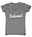 P&B The Bridesmaids Women's V-Neck, M, H. Grey