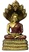 Small Naga Buddha, Gold and Red Finish