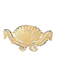 CleverEves 14K Gold Pendant Seahorse and Shell 11.9 - Gram(s)