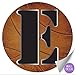 Decal Letters Wall Decor Boys Name Lettering Peel Stick Removable Stickers Baby Nursery Kids Bedroom Childs Room Playroom Home Initial Vinyl Custom Alphabet Girls DIY Sports Ball (Letter E Basketball)