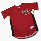 Arizona Diamondbacks Authentic MLB Cool Base Batting Practice Jersey by Majestic Athletic (Red)