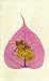 Blank Handmade Greeting Card - Artwork on Pipal Leaf - Bells - Pack of 5 Save the Date Note Cards