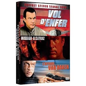 Coffret Steven Seagal 3 DVD - Vol d'enfer + Mission Alcatraz + L'affaire Van Haken