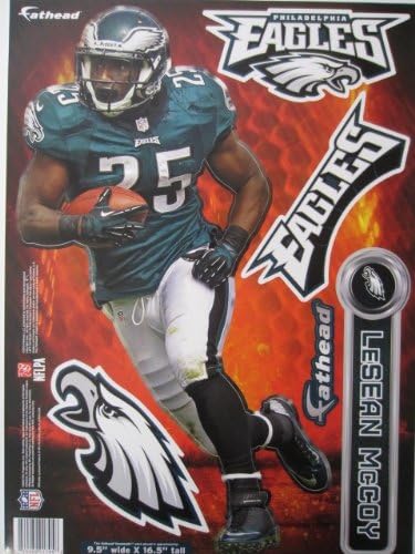 Philadelphia Eagles Lesean McCoy Fathead Teammate 9.5"X16.5"