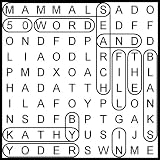Mammals: 50 Wordsearch and Fill in the Blank Puzzles ~ Kathy Yoder