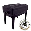 CS-12 EBHP Deluxe Adjustable Piano Bench (Polished Black)