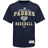 Majestic San Diego Padres Navy Blue Property Of T-shirt