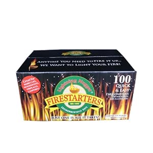 Lightning Nuggets N100SEB Firestarters Super Economy Box of Fire-Starting Nuggets 100 Count
