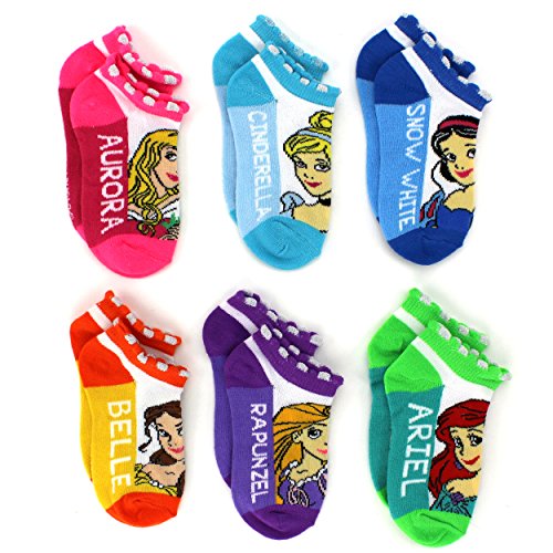 Disney Princess Girls Teen Adult 6 pack Socks