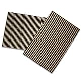Handmade Table Mat Plain Design In Black & White Bamboo Sticks