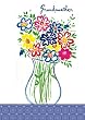 GRANDMOTHER W/ VASE OF FLOWERS