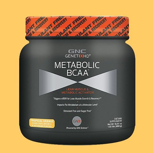 GNC GenetixHD Metabolic BCAA Tropical Orange 1.03 lbs.