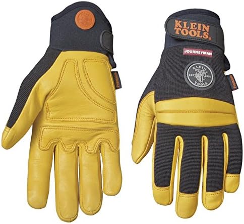Klein Tools 40044 Extra Large Journeyman Pro Leather Work Gloves