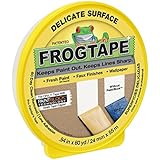 FrogTape 280220 Delicate Surface Painting Tape, Yellow, 0.94-Inch x 60-Yard Roll