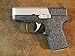 Black Textured Rubber Peel and Stick Grip Enhancements for Kahr CW380 and P380