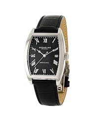 Stuhrling Original Womens 242.12151 Classic Metropolis Park Avenue Swiss Quartz Black Leather Strap Watch