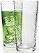Circleware Theory Huge Drinking Glasses, Set of 10, 17 oz., Clear
