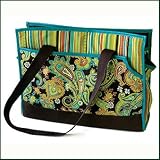 Buy GloveIt Brown&Green Paisley Tote Bag