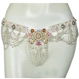 Indian Jewelry In India Handmade Waist Belly Chain Sterling Silver 36 Inches