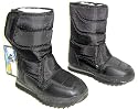 Gumbies Boys gumrunner black easy slip on warm velcro padded snow boots