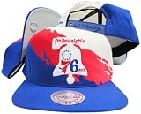 Philadelphia 76ers Snapback Adjustable Plastic Snap Mitchell & Ness Hat / Cap
