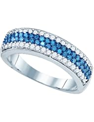 0.85CTW BLUE DIAMOND FASHION RING