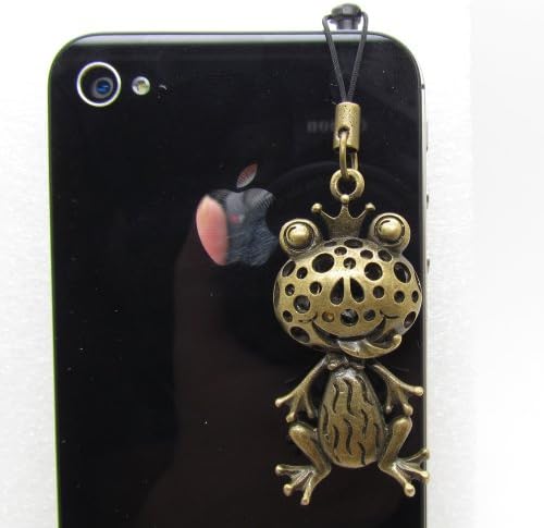 NewLifeStart Stylish Retro 3.5mm Metallic The Frog Prince Pattern Cellphone Charms Anti-Dust Dustproof Earphone Audio Headphone Jack Plug Stopper for iPad iPhone 4 4S Samsung Galaxy S2 S3 S4 Note I9220 HTC Sony Nokia Motorola LG Lenovo
