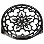 Le Creuset Enameled Cast-Iron 9-Inch Deluxe Round Trivet, Black Onyx