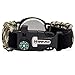 SharpSurvival Paracord Survival Gear with Fire Starter, Whistle and Compass, Camo